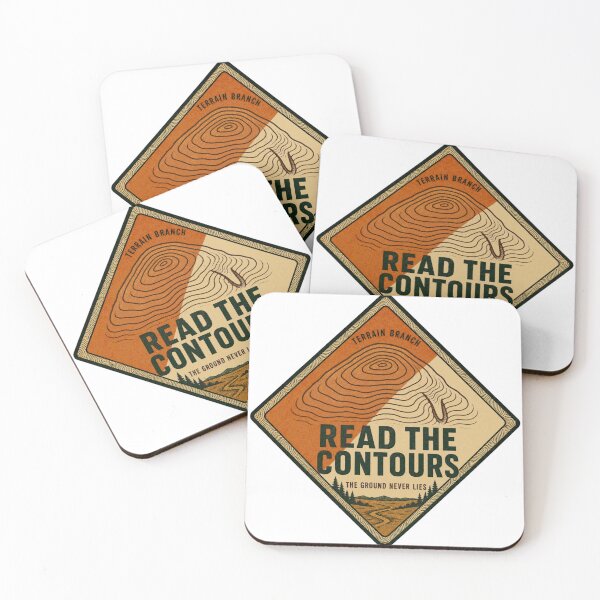 Item preview, Read The Contours Height Lines Maps Badges designed and sold by BoosterShop.
