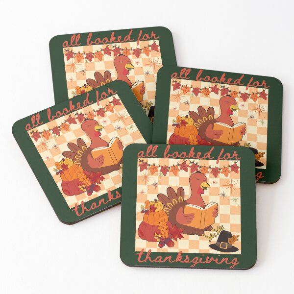 Item preview, All Booked Thanksgiving Day Turkey Reading Book Club Read Books Fall Bookish Retro designed and sold by Forevermore.