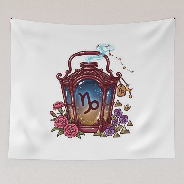 Item preview, Capricorn Zodiac Lantern designed and sold by LunaGlow Studio.