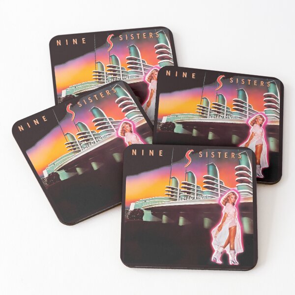 Item preview, Nine Sisters Retro Futurism Cityscape Woman Aura  designed and sold by hamid-lew-haven.