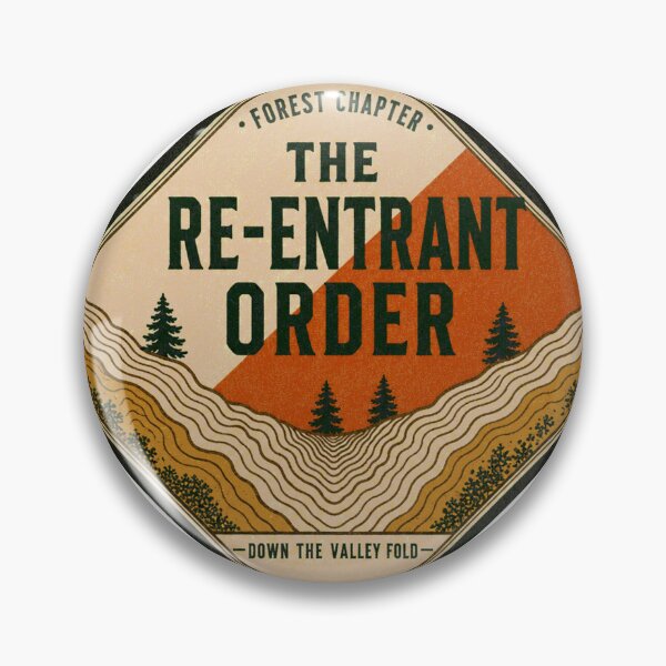 Item preview, The Re-Entrant Order Orienteering Terrain Badge designed and sold by BoosterShop.