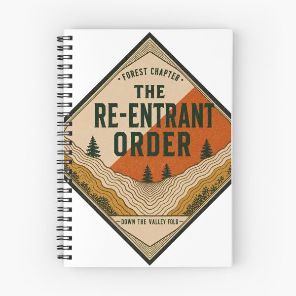 Item preview, The Re-Entrant Order Orienteering Terrain Badge designed and sold by BoosterShop.