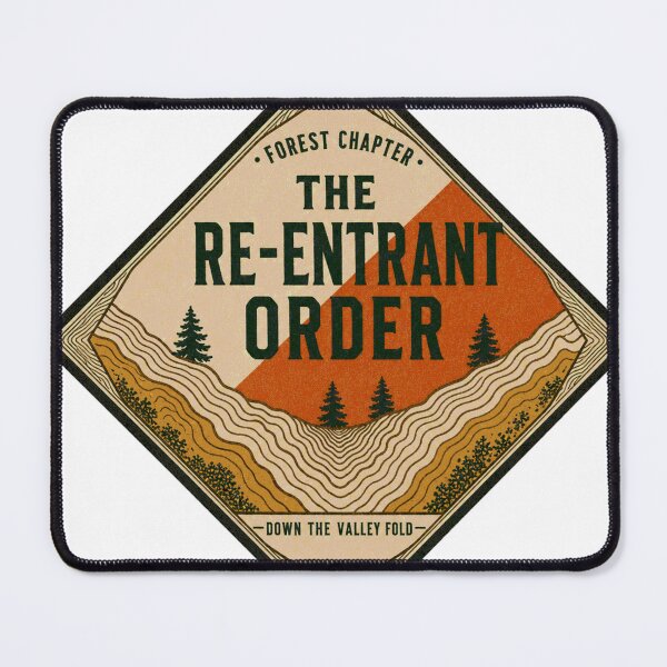 Item preview, The Re-Entrant Order Orienteering Terrain Badge designed and sold by BoosterShop.