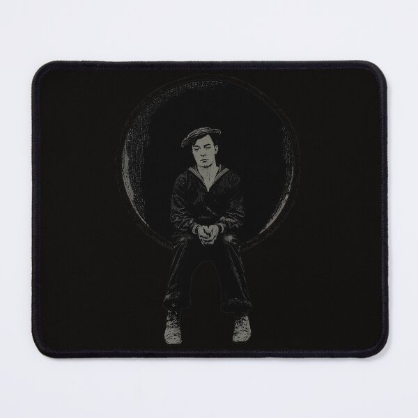 Item preview, Pensive Sailor Sketch Round Frame Art designed and sold by farris-emel-art.