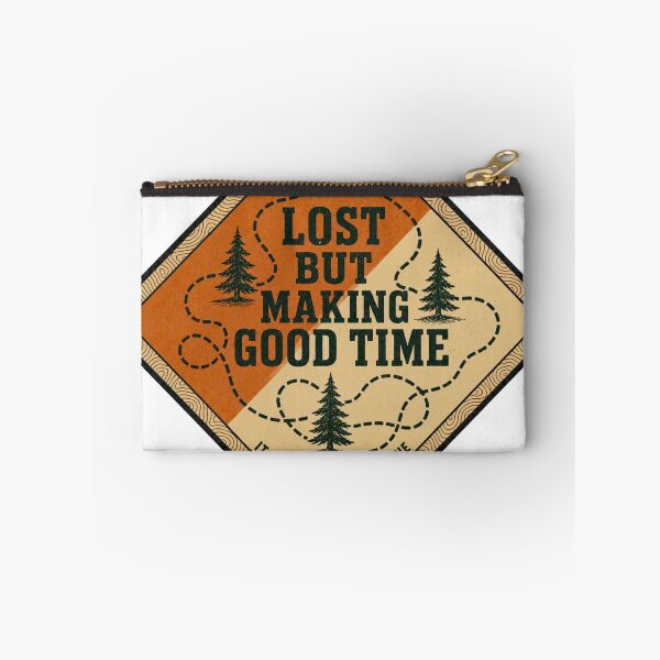 Item preview, Lost But Making Good Time Fun Orienteering Badge designed and sold by BoosterShop.