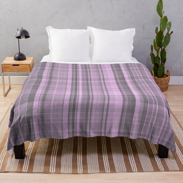 Item preview, Plaid Pattern Purple Gray designed and sold by ArtbyDebbieC.