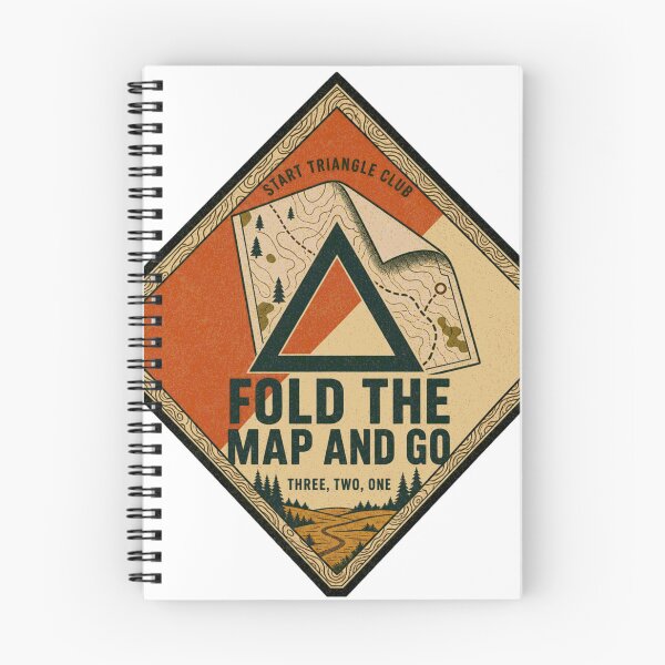 Item preview, Fold The Map And Go Starting Triangle Orienteering Badge designed and sold by BoosterShop.