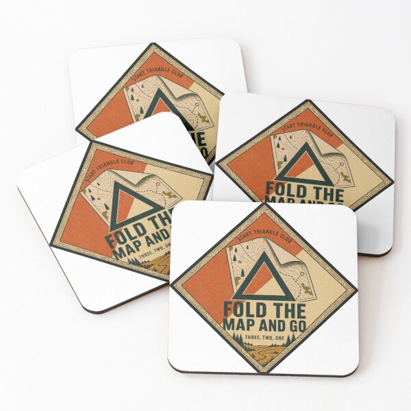 Item preview, Fold The Map And Go Starting Triangle Orienteering Badge designed and sold by BoosterShop.