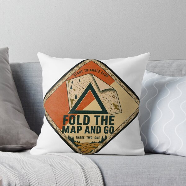 Item preview, Fold The Map And Go Starting Triangle Orienteering Badge designed and sold by BoosterShop.