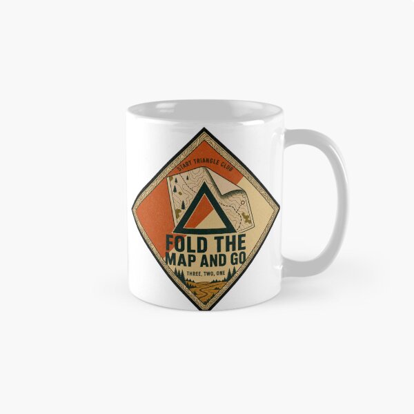Item preview, Fold The Map And Go Starting Triangle Orienteering Badge designed and sold by BoosterShop.