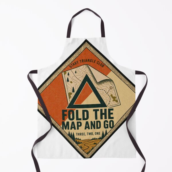 Item preview, Fold The Map And Go Starting Triangle Orienteering Badge designed and sold by BoosterShop.
