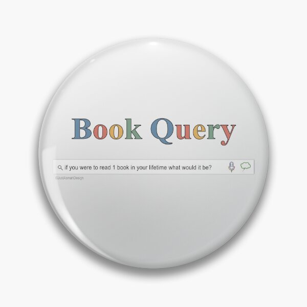 Item preview, Book Query One Lifetime Book - Funny Reading Search Bar designed and sold by JustAsmahDesign.