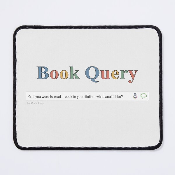 Item preview, Book Query One Lifetime Book - Funny Reading Search Bar designed and sold by JustAsmahDesign.
