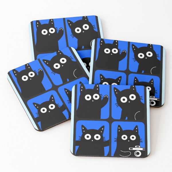 Item preview, Little Black Cat Parade designed and sold by DibujandoPorfa.