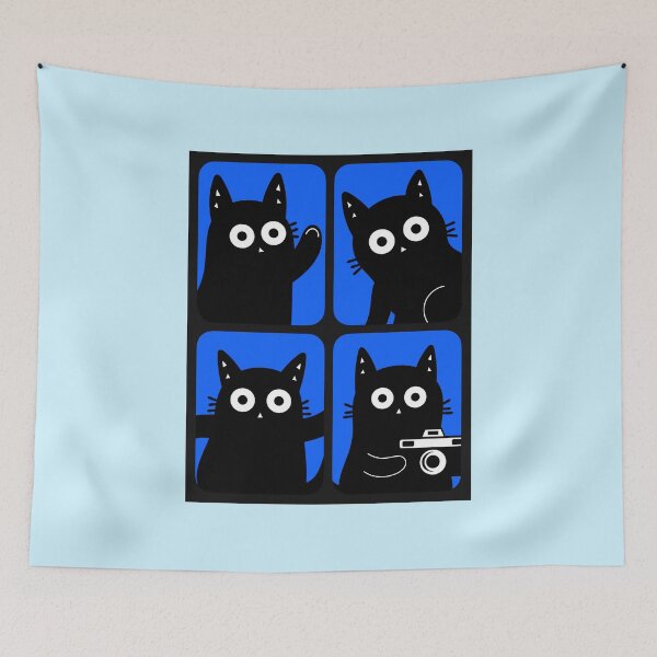 Item preview, Little Black Cat Parade designed and sold by DibujandoPorfa.