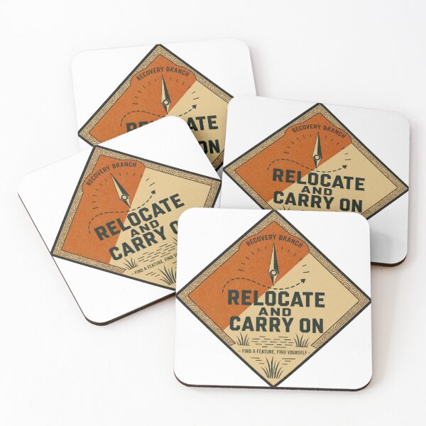 Item preview, Relocate and Carry On Orienteering Navigation Badge designed and sold by BoosterShop.