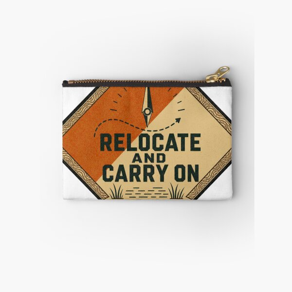 Item preview, Relocate and Carry On Orienteering Navigation Badge designed and sold by BoosterShop.