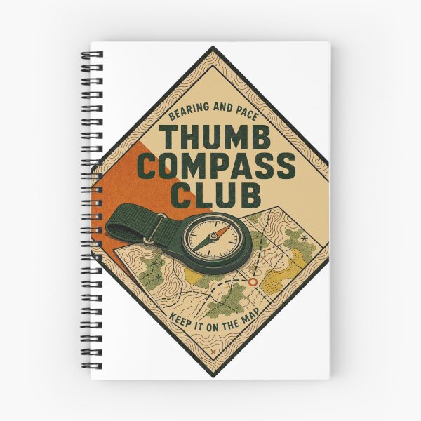 Item preview, Thumb Compass Club Orienteering Equipment Badges designed and sold by BoosterShop.