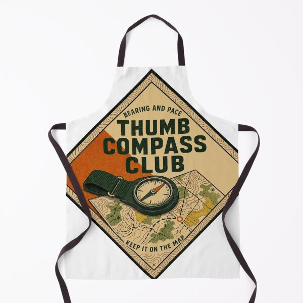 Item preview, Thumb Compass Club Orienteering Equipment Badges designed and sold by BoosterShop.