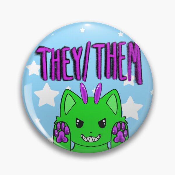 Item preview, Gleep Glorp Pronouns (They/Them) designed and sold by CoffeesCrafts.