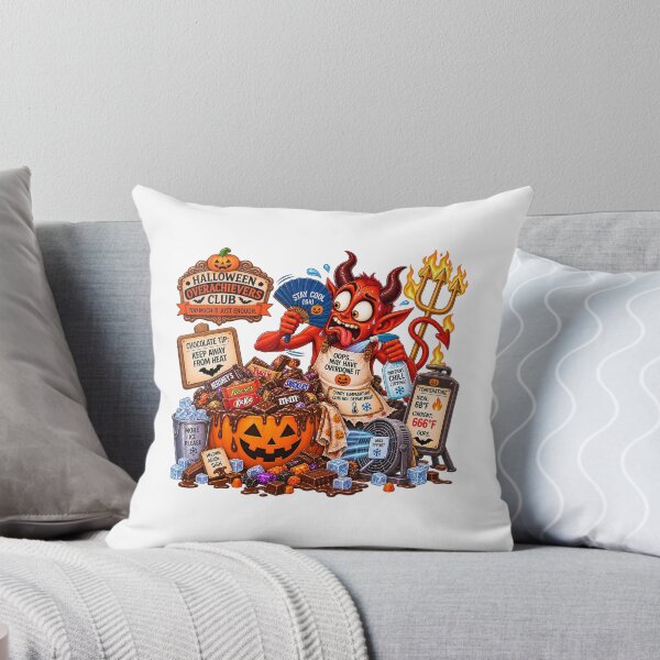 Item preview, ⚡HALLOWEEN OVERACHIEVERS CLUB -  Frazzled Devil’s Melting Candy Crisis - Candy Temperature Control Department designed and sold by WheelieGdArt.