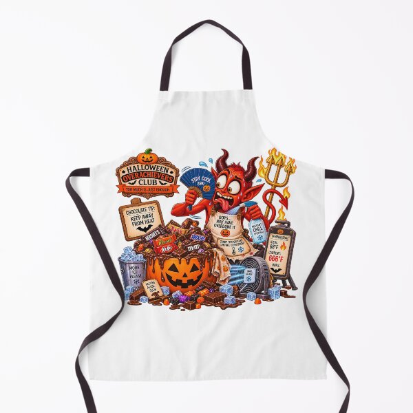 Item preview, ⚡HALLOWEEN OVERACHIEVERS CLUB - Frazzled Devil’s Melting Candy Crisis - Candy Temperature Control Department designed and sold by WheelieGdArt.