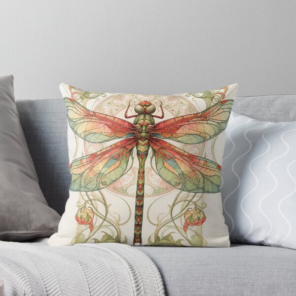 Item preview, Art Nouveau style dragonfly designed and sold by MagicStrawberry.