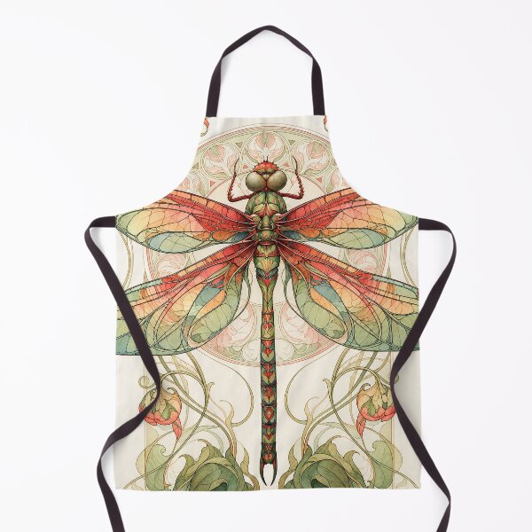 Item preview, Art Nouveau style dragonfly designed and sold by MagicStrawberry.