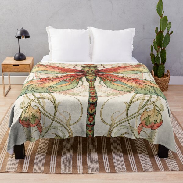 Item preview, Art Nouveau style dragonfly designed and sold by MagicStrawberry.