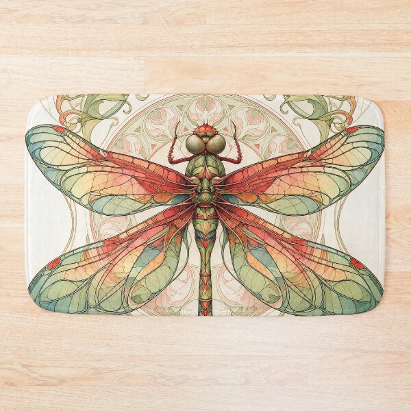 Item preview, Art Nouveau style dragonfly designed and sold by MagicStrawberry.