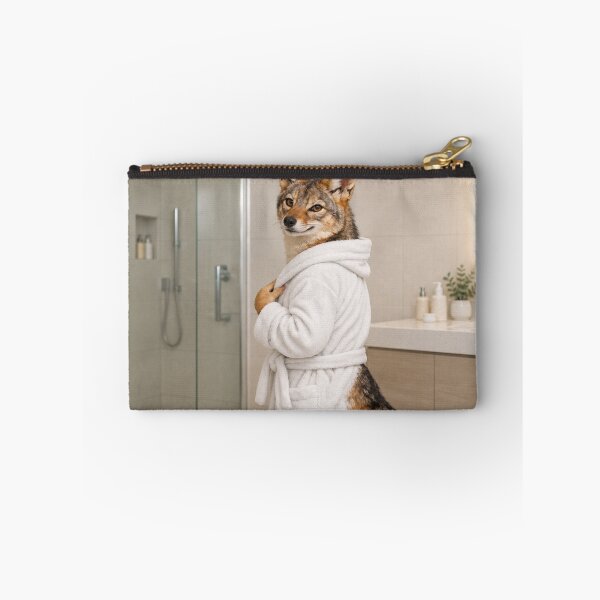 Item preview, Jackal White Bathrobe designed and sold by Sillytoe.