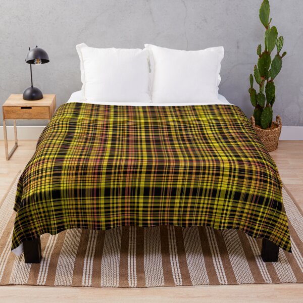 Item preview, Plaid Pattern Yellow Orange black designed and sold by ArtbyDebbieC.
