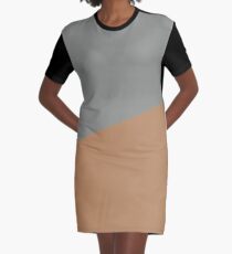 Geometric colorblocking fall Graphic T-Shirt Dress