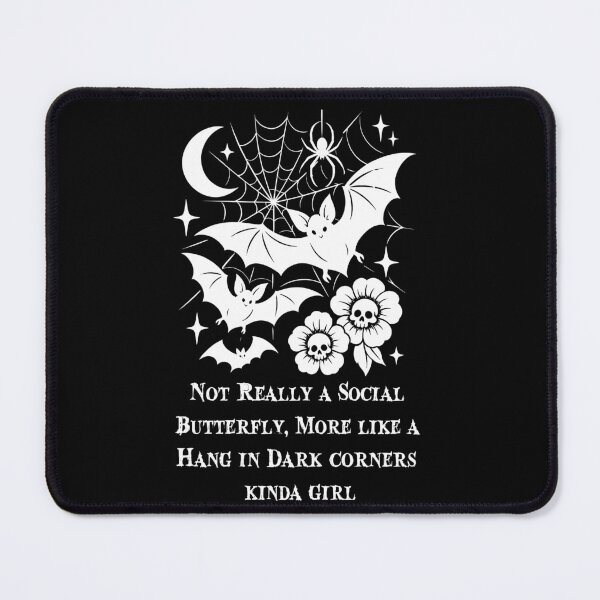 Item preview, Not Really A Social Butterfly More Like A Hang In Dark Corners Kinda Girl Bat Spider designed and sold by LouiseMcShop.