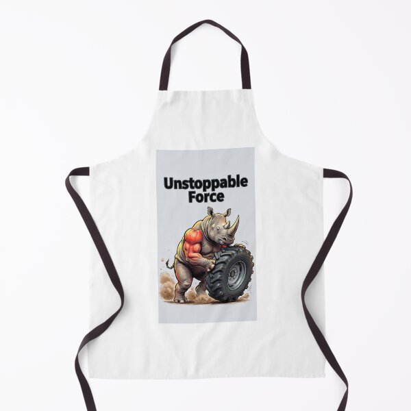 Item preview, Crossfit Rhino "Unstoppable Force" - Motivational Illustration of a Rhino Flipping a Giant Tire designed and sold by fastansic.