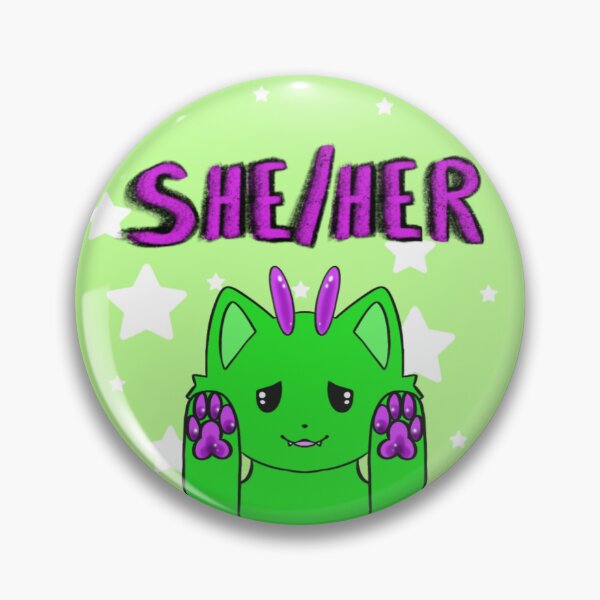 Item preview, Gleep Glorp Pronouns (She/Her) designed and sold by CoffeesCrafts.
