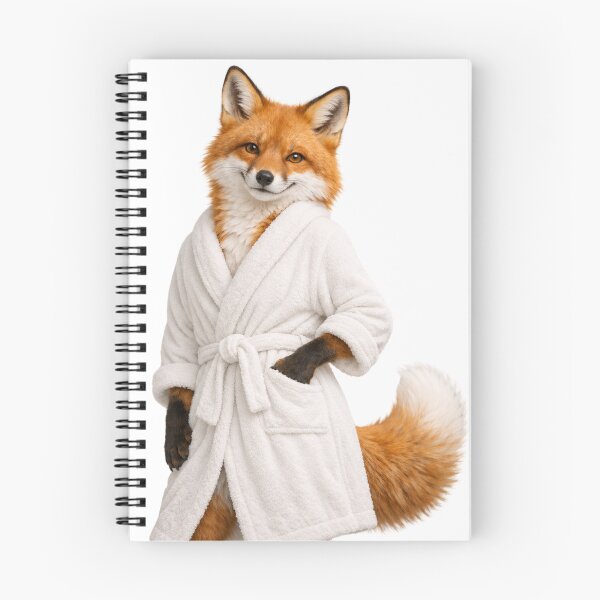Item preview, Red Fox Fluffy Bathrobe designed and sold by Sillytoe.