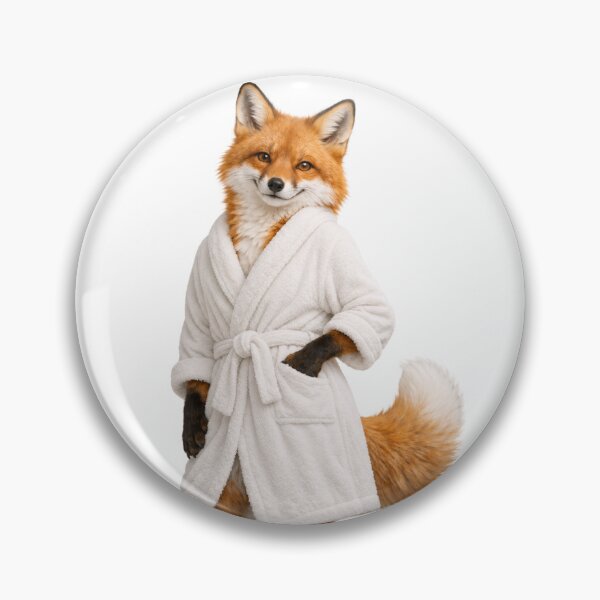 Item preview, Red Fox Fluffy Bathrobe designed and sold by Sillytoe.