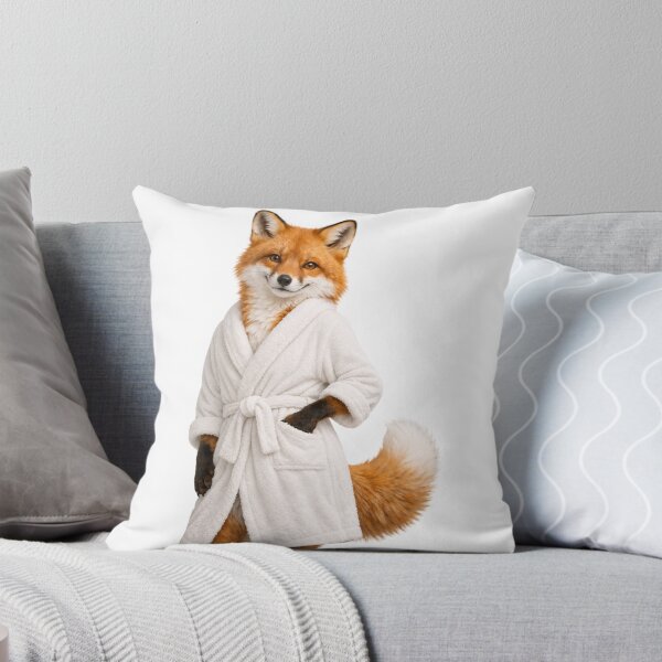 Item preview, Red Fox Fluffy Bathrobe designed and sold by Sillytoe.