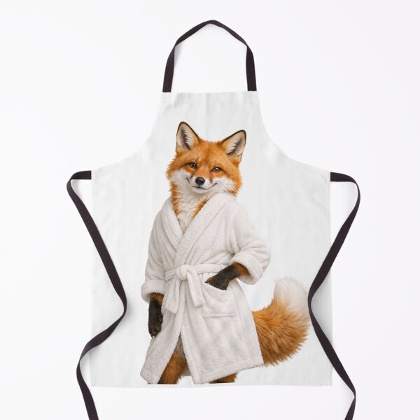 Item preview, Red Fox Fluffy Bathrobe designed and sold by Sillytoe.
