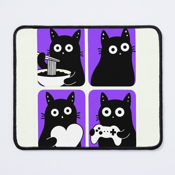 Item preview, Black Cats in Every Square designed and sold by DibujandoPorfa.