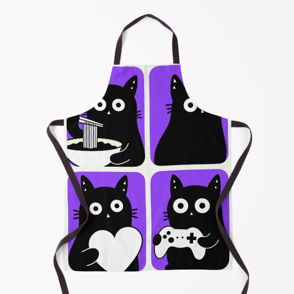Item preview, Black Cats in Every Square designed and sold by DibujandoPorfa.