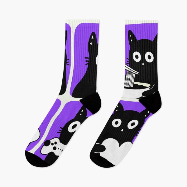 Item preview, Black Cats in Every Square designed and sold by DibujandoPorfa.