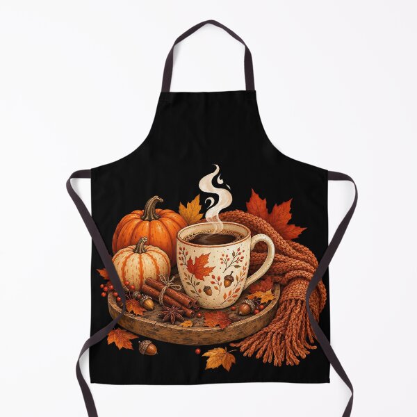 Item preview, Cozy Autumn Coffee with Pumpkins and Spices designed and sold by katerynaS99.