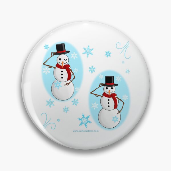 Item preview, Two Snowmen one winking designed and sold by Inkhornmedia.