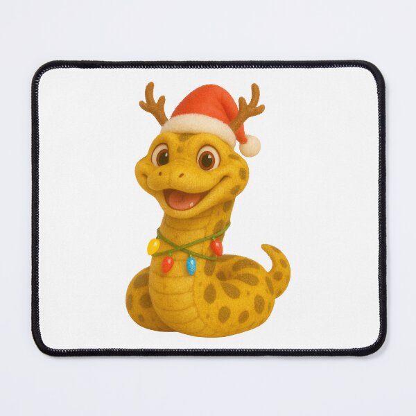 Item preview, Yellow Anaconda Christmas Antlers designed and sold by Sillytoe.