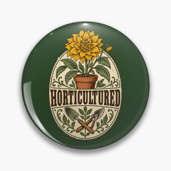 Item preview, Horticultured Rustic Dahlia Garden Emblem designed and sold by Numerous-Niches.