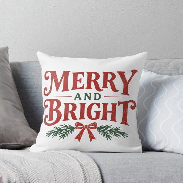 Item preview, Merry and Bright - Christmas designed and sold by CampAndCoast.