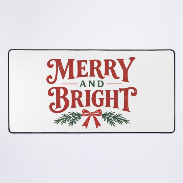 Item preview, Merry and Bright - Christmas designed and sold by CampAndCoast.