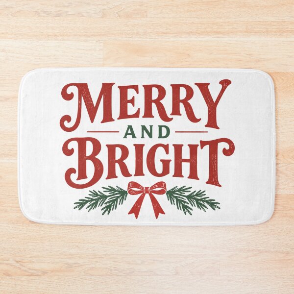 Item preview, Merry and Bright - Christmas designed and sold by CampAndCoast.